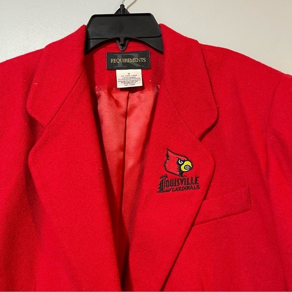 Requirements Vintage University Of Louisville UofL Size 10 Coaches Sport Coat - Picture 8 of 16